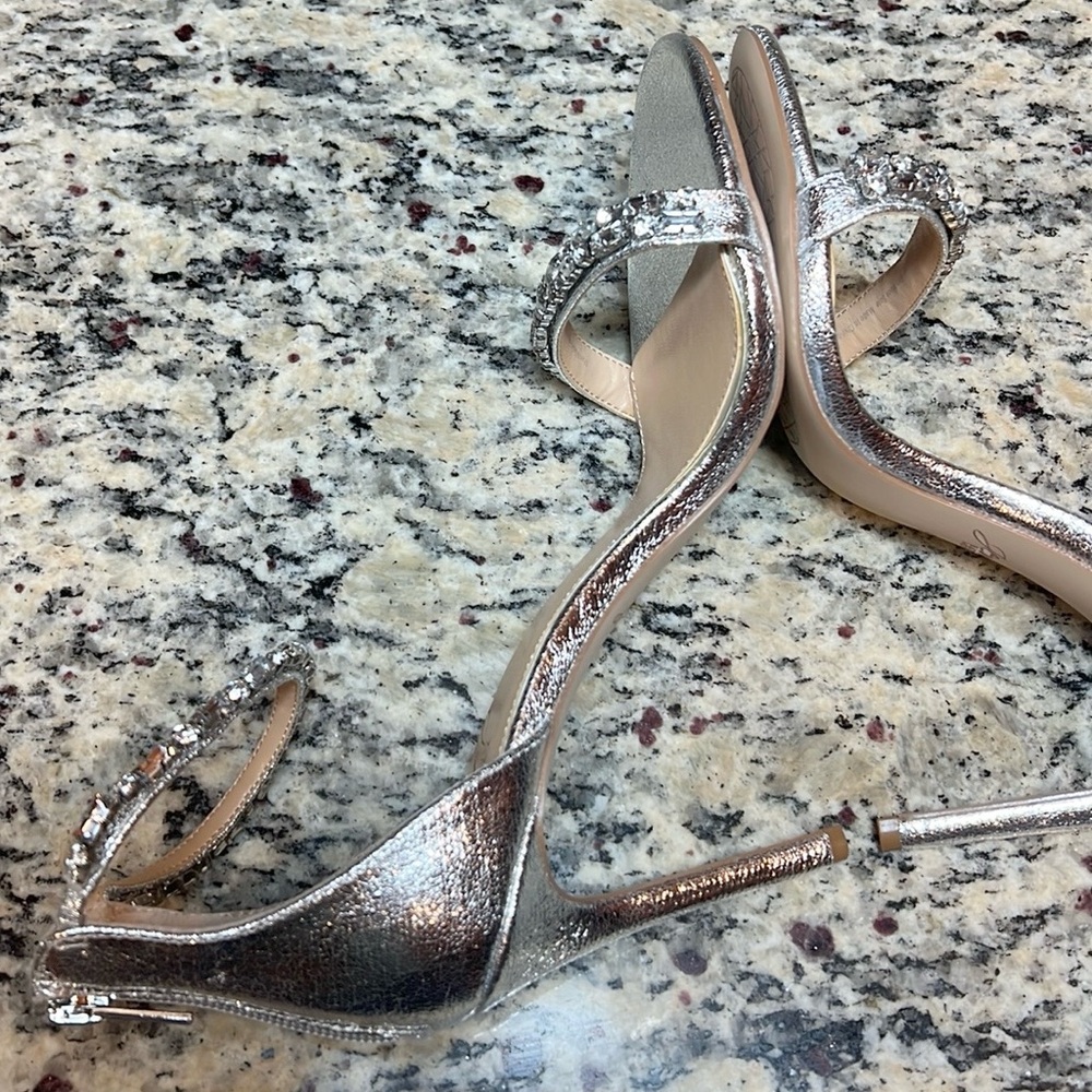 Jewel Badgley Mischka Gem Embellished Heels - Picture 8 of 11
